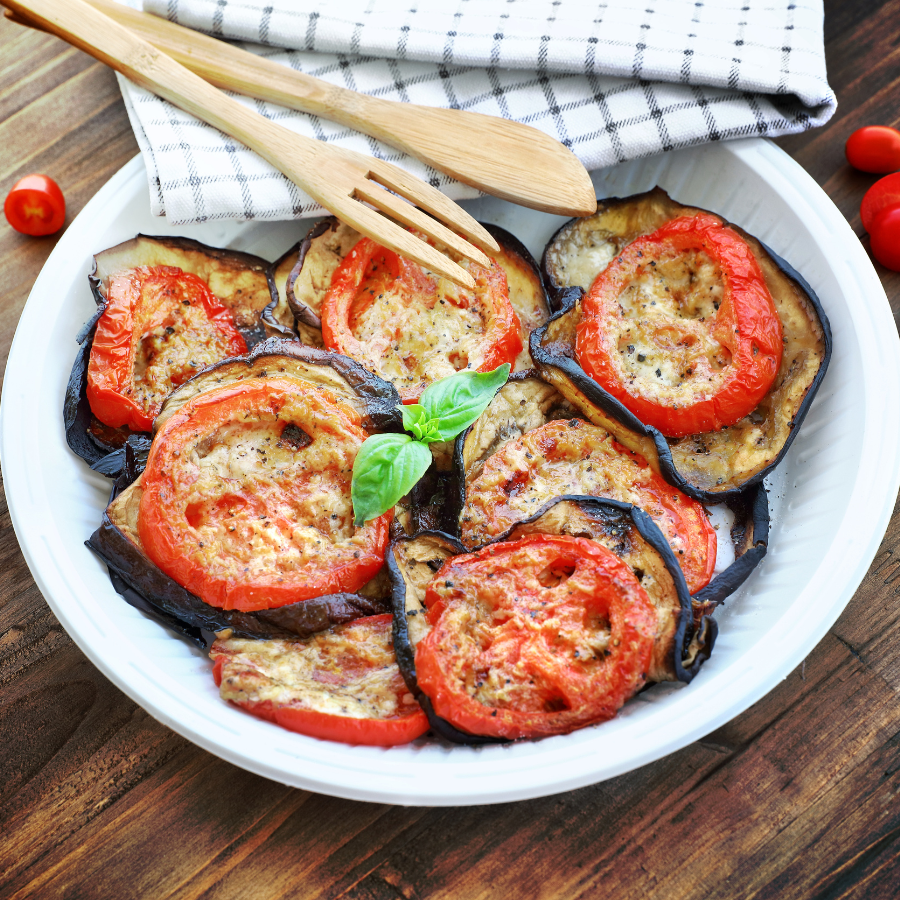 aubergine tomate au four